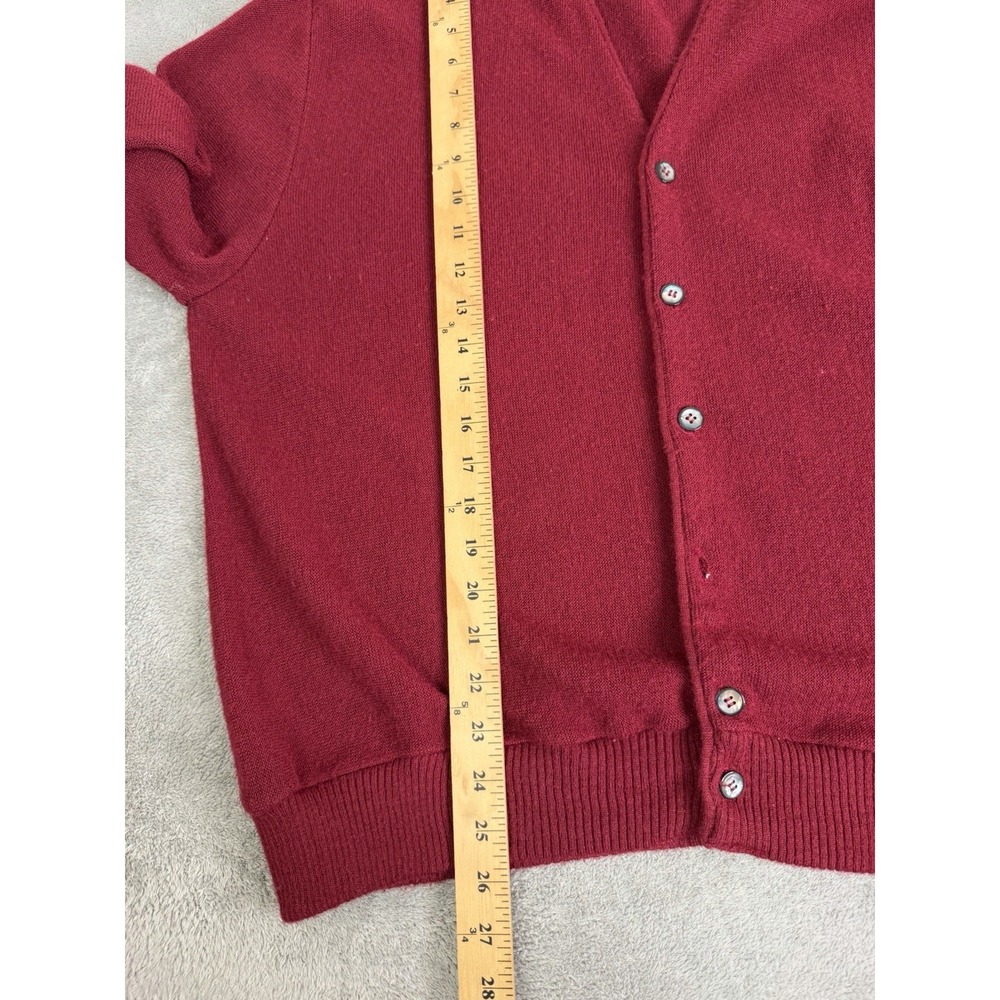 Vintage 80s Robert Bruce Cardigan Men's Size XL Red - Picture 8 of 8